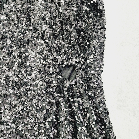 New Nordstrom CIEBON Signy Sequin Asymmetric Gown Dress P5689 - Picture 5 of 10